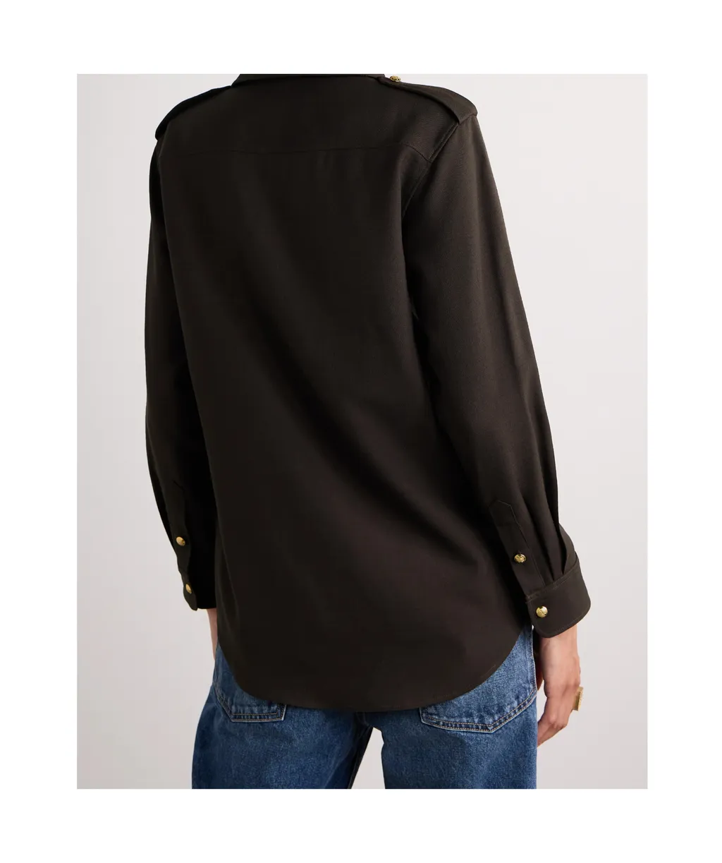 Button-Down Long-Sleeved Shirt