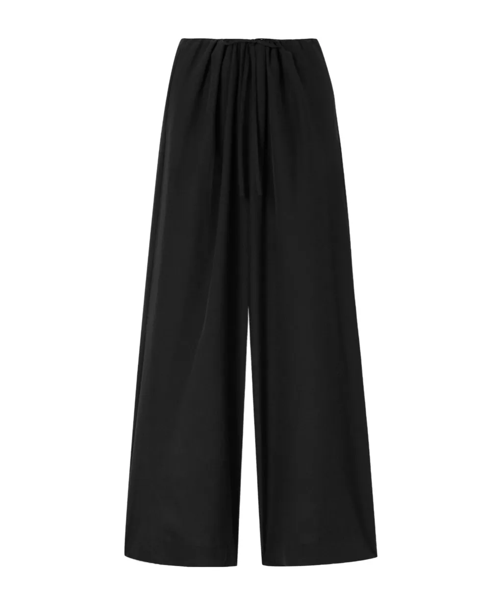Mid-Rise Wide-Leg Trousers