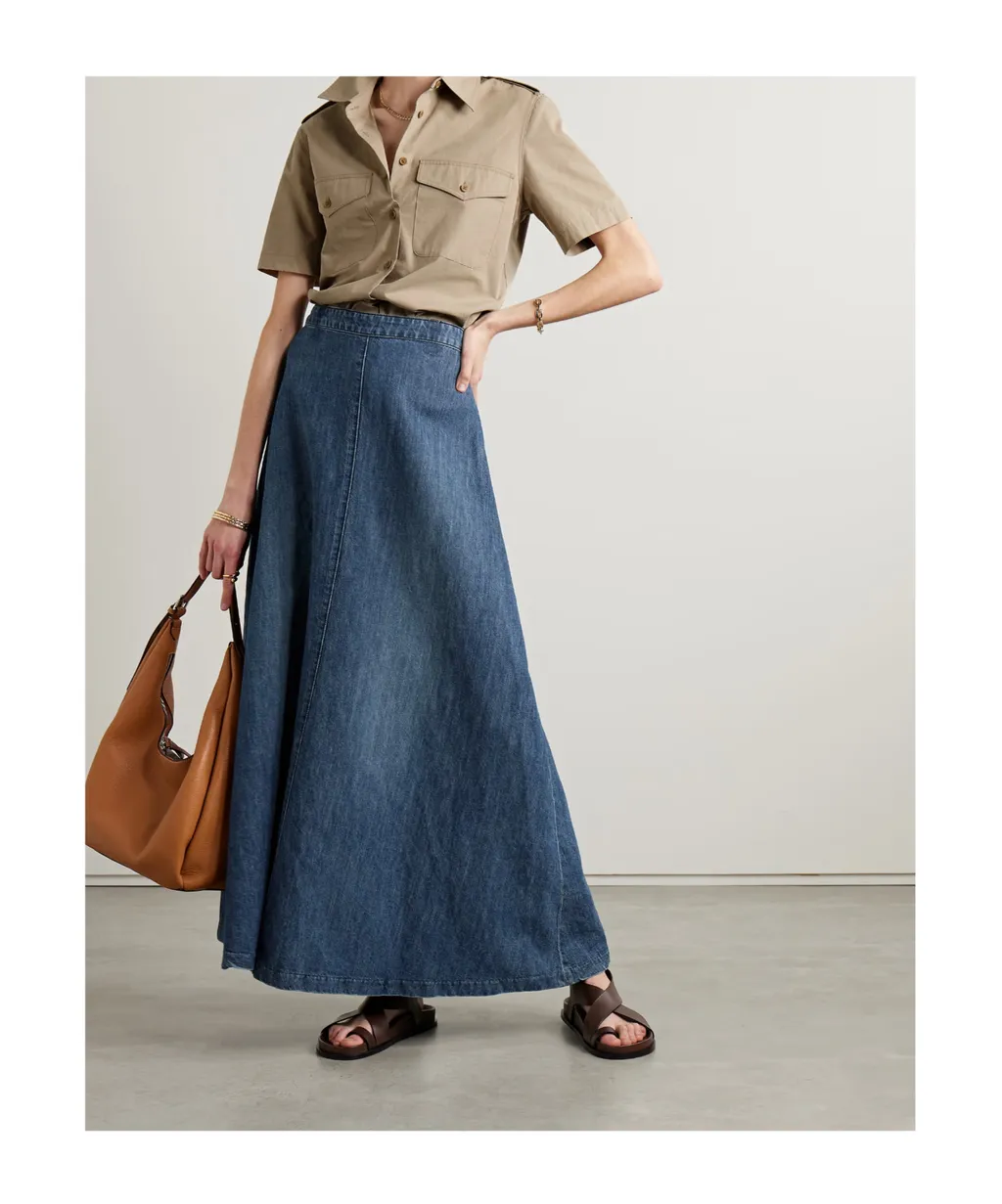Astrid Denim Maxi Skirt