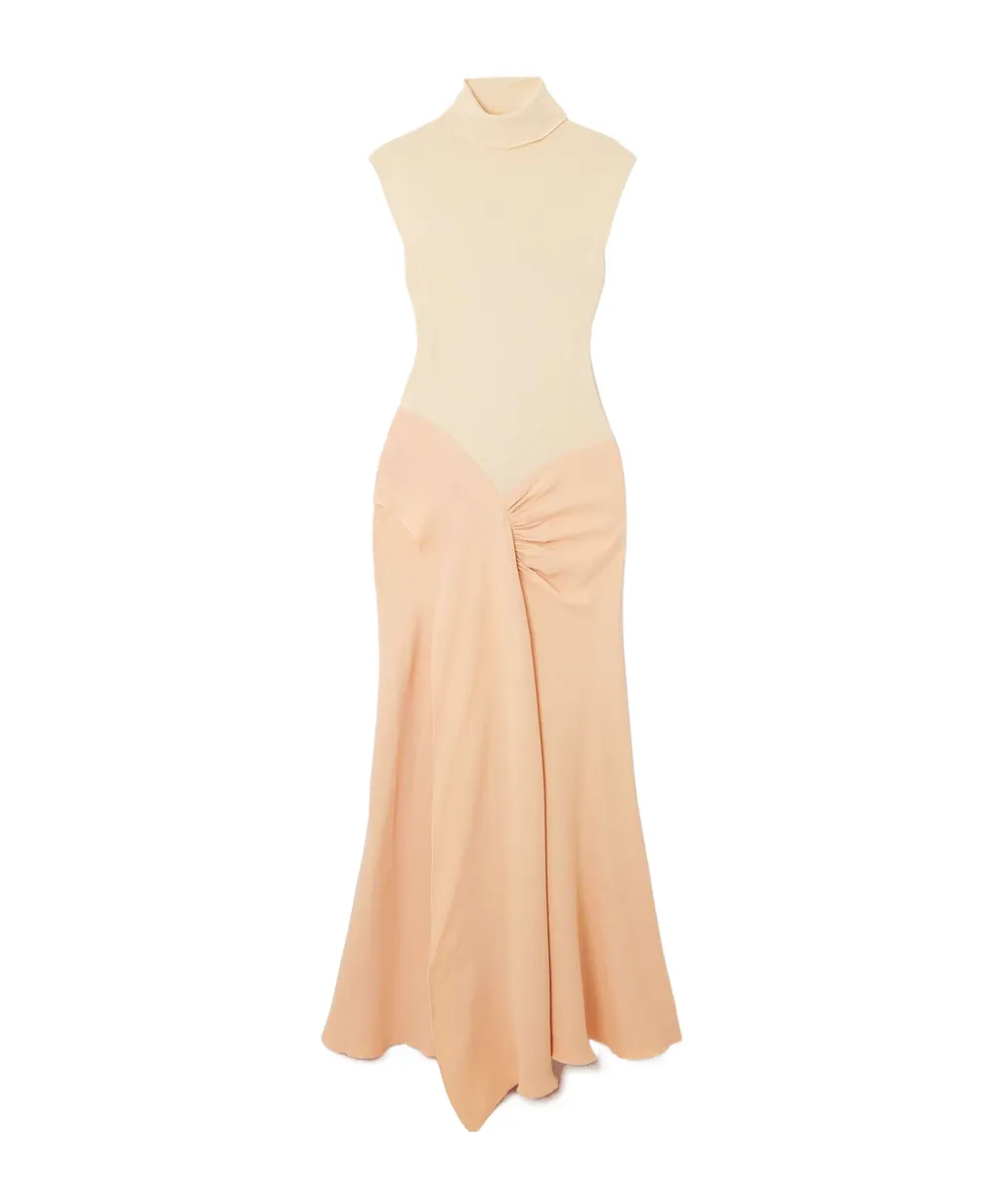 High Neck Sleeveless Dress