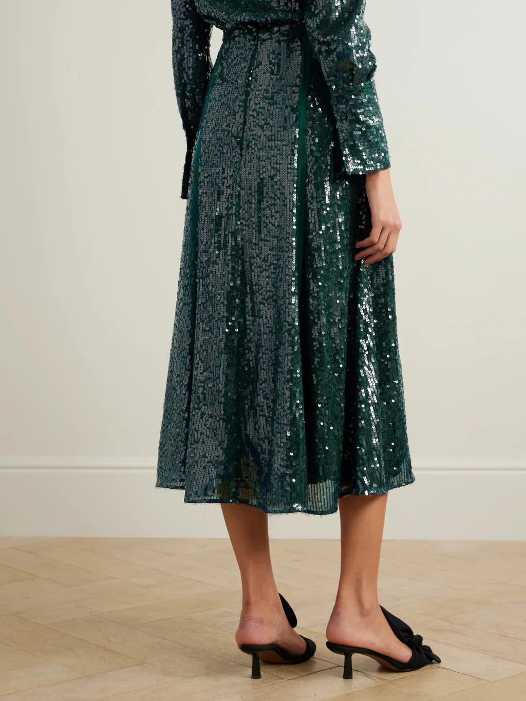 Embellished Sequined Skirt