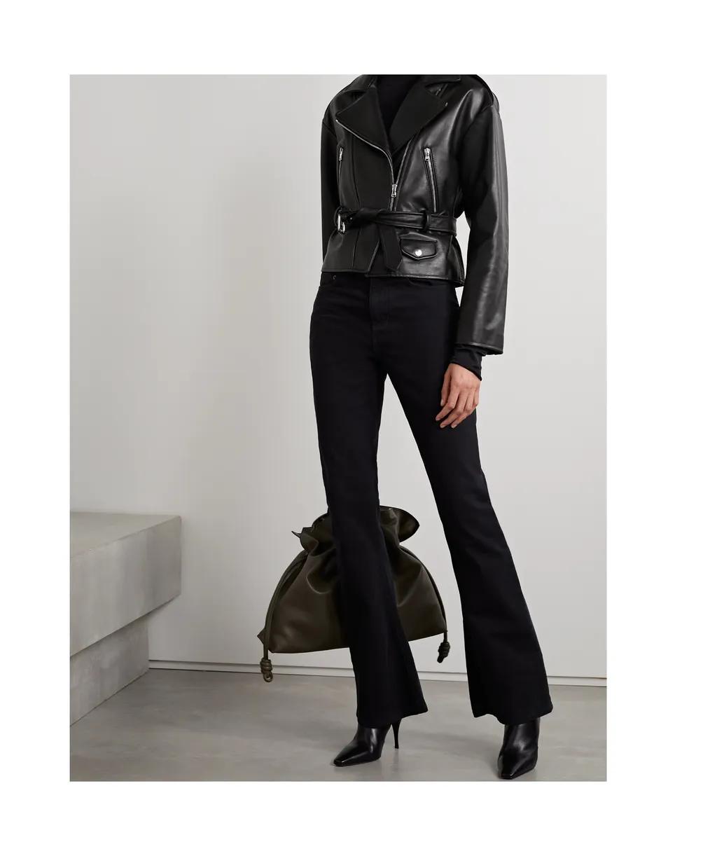 Zippered Leather Jacket
