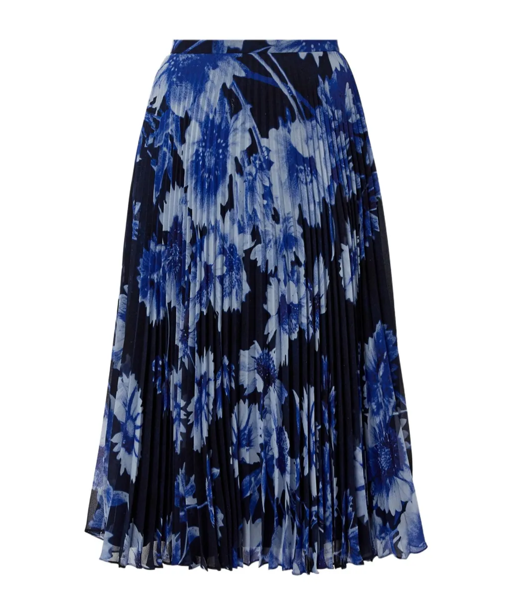 Pleated Midi Skirt