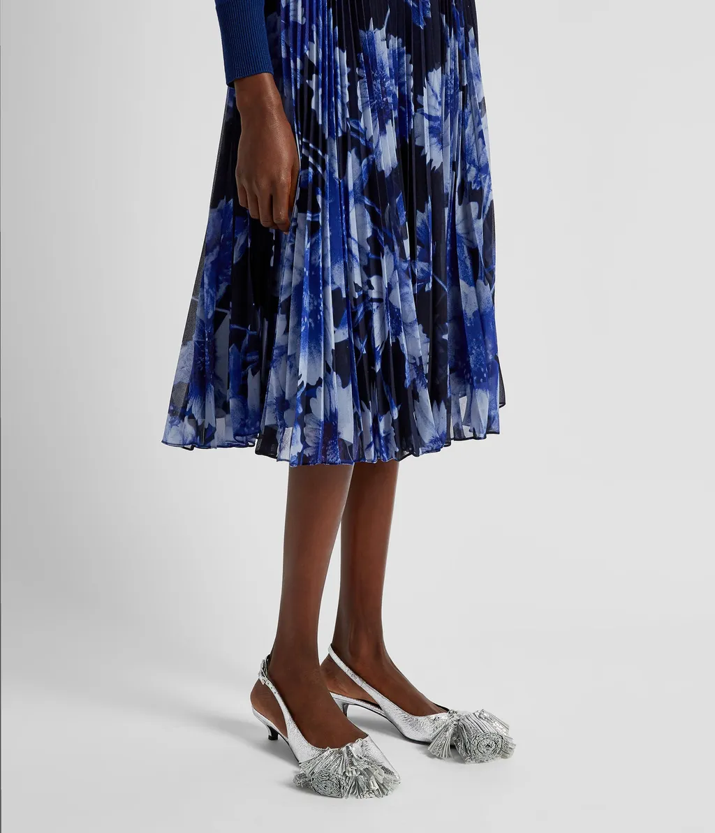 Pleated Midi Skirt