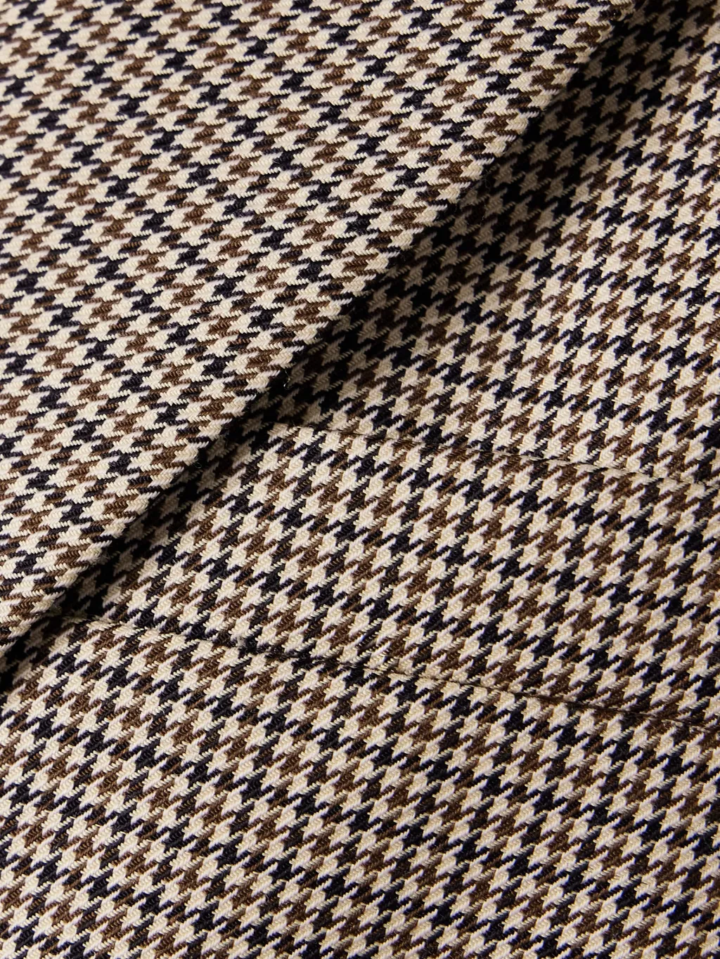 Houndstooth Single-Breasted Suit Jacket