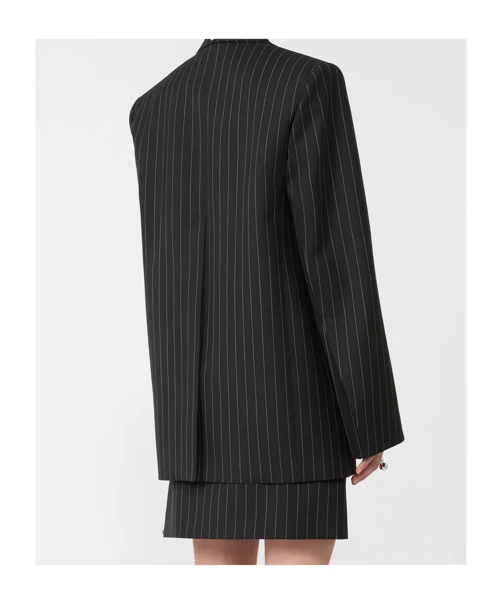 Pinstripe Suit Jacket