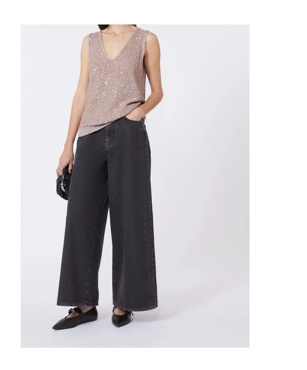 Sleeveless Sequined Pullover