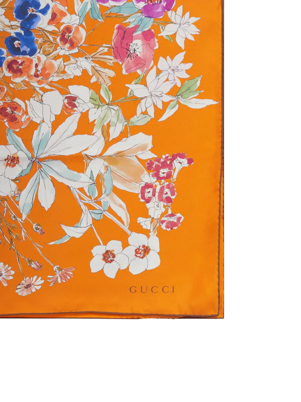 Gucci Printed Satin Twill Carré