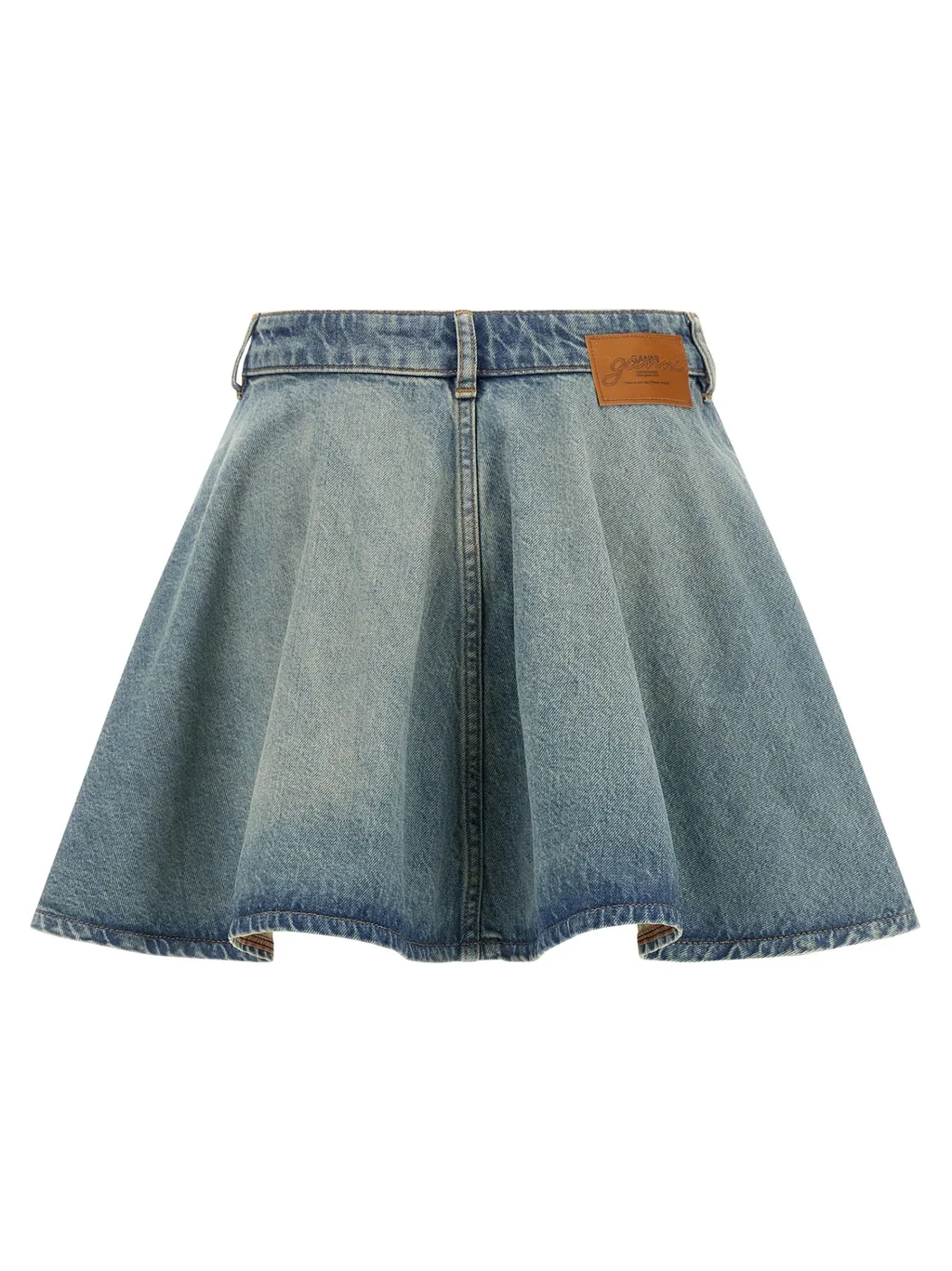 Ganni Tint Rigid Denim Skirt