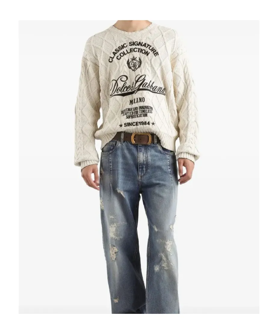 Dolce & Gabbana Interwoven Pattern Pullover