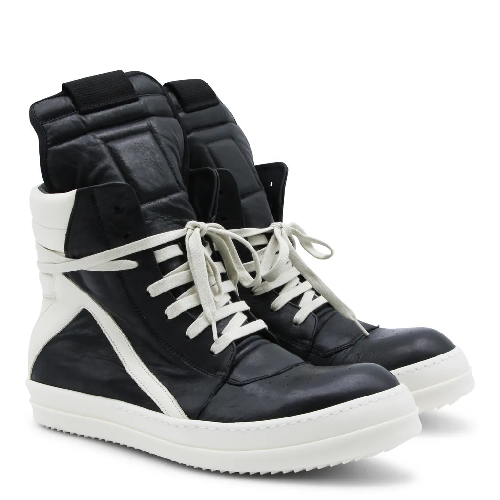 Rick Owens High Top Lace Up Sneakers