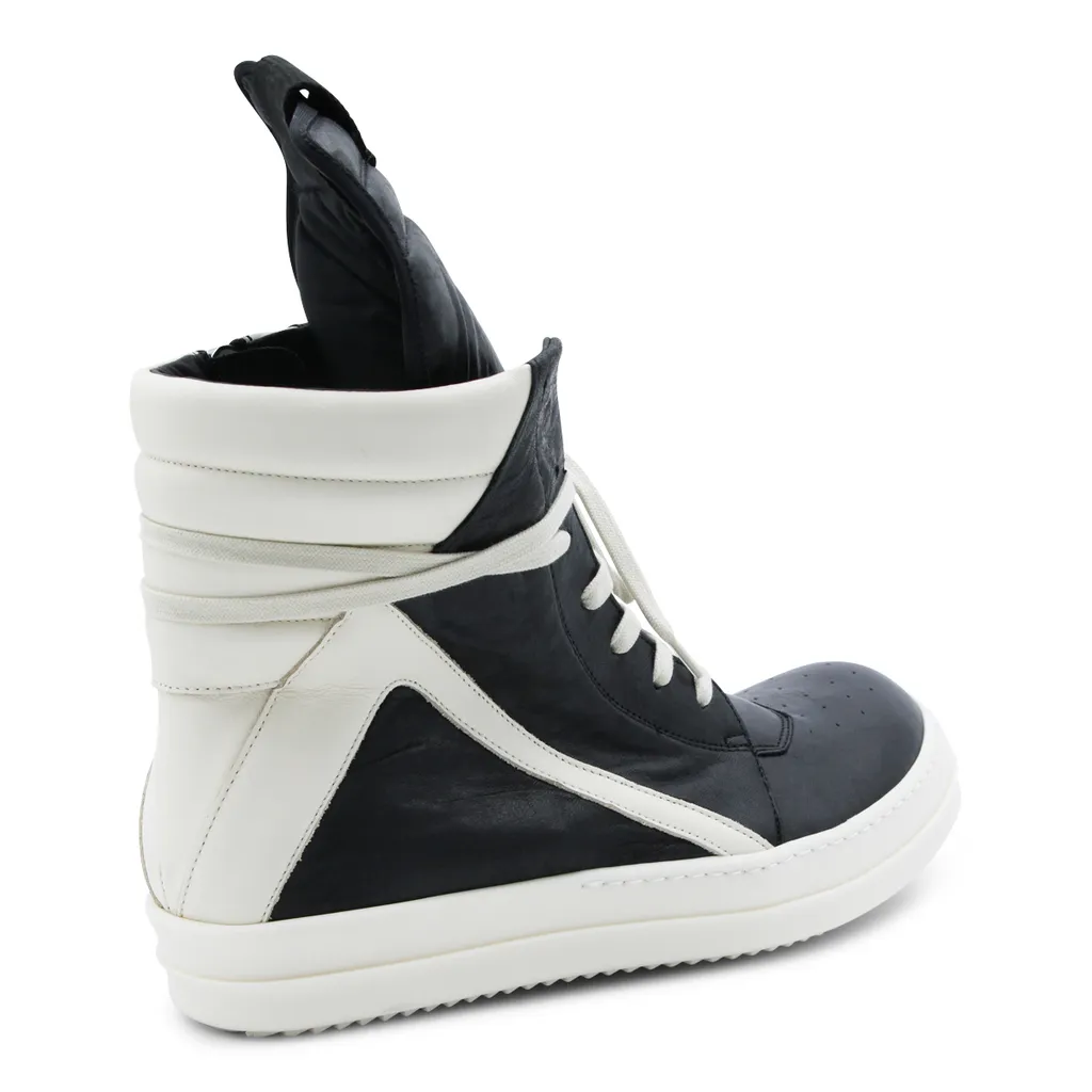 Rick Owens High Top Lace Up Sneakers