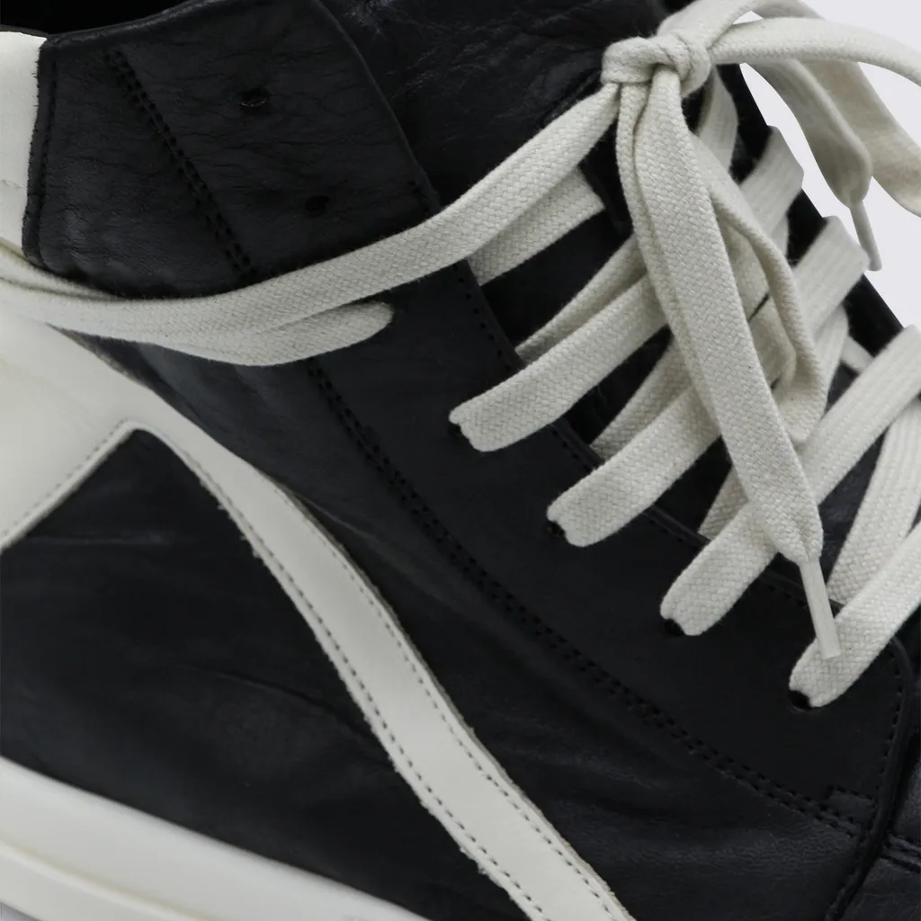 Rick Owens High Top Lace Up Sneakers