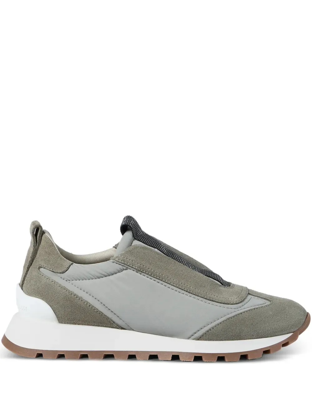 Brunello Cucinelli Monili Detailed Slip-On Sneakers