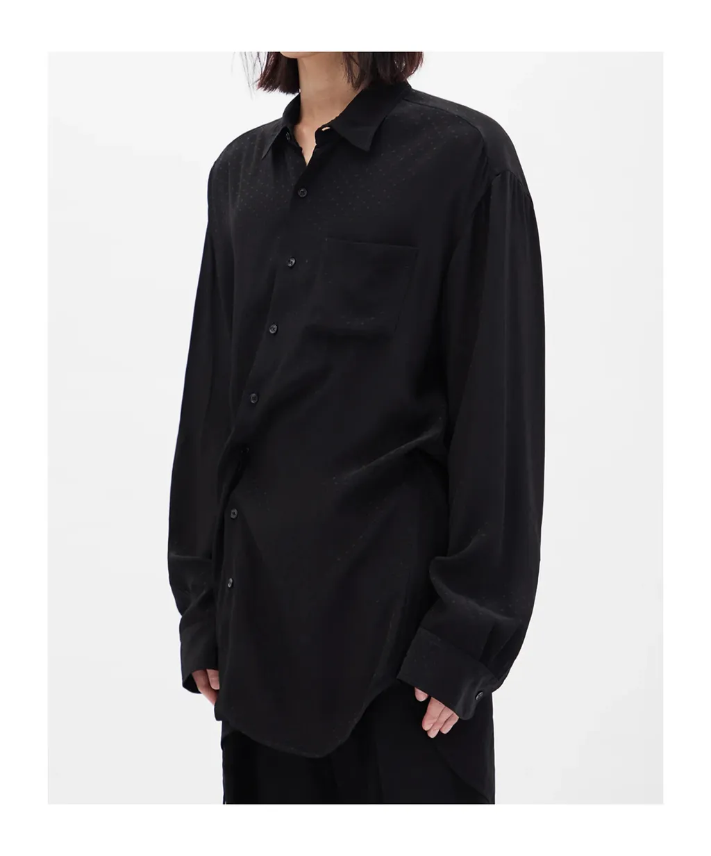 Single-Breasted Long-Sleeved Shirt