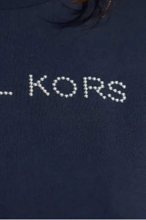 Michael Michael Kors Logo Embellished Crewneck T-Shirt