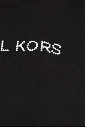Michael Michael Kors Logo Embellished Crewneck T-Shirt