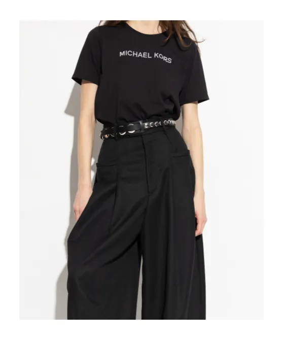 Michael Michael Kors Logo Embellished Crewneck T-Shirt