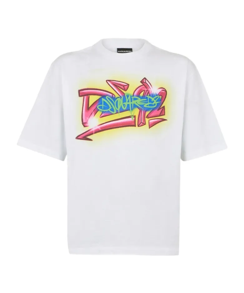 Dsquared2 Graffiti Logo T-Shirt