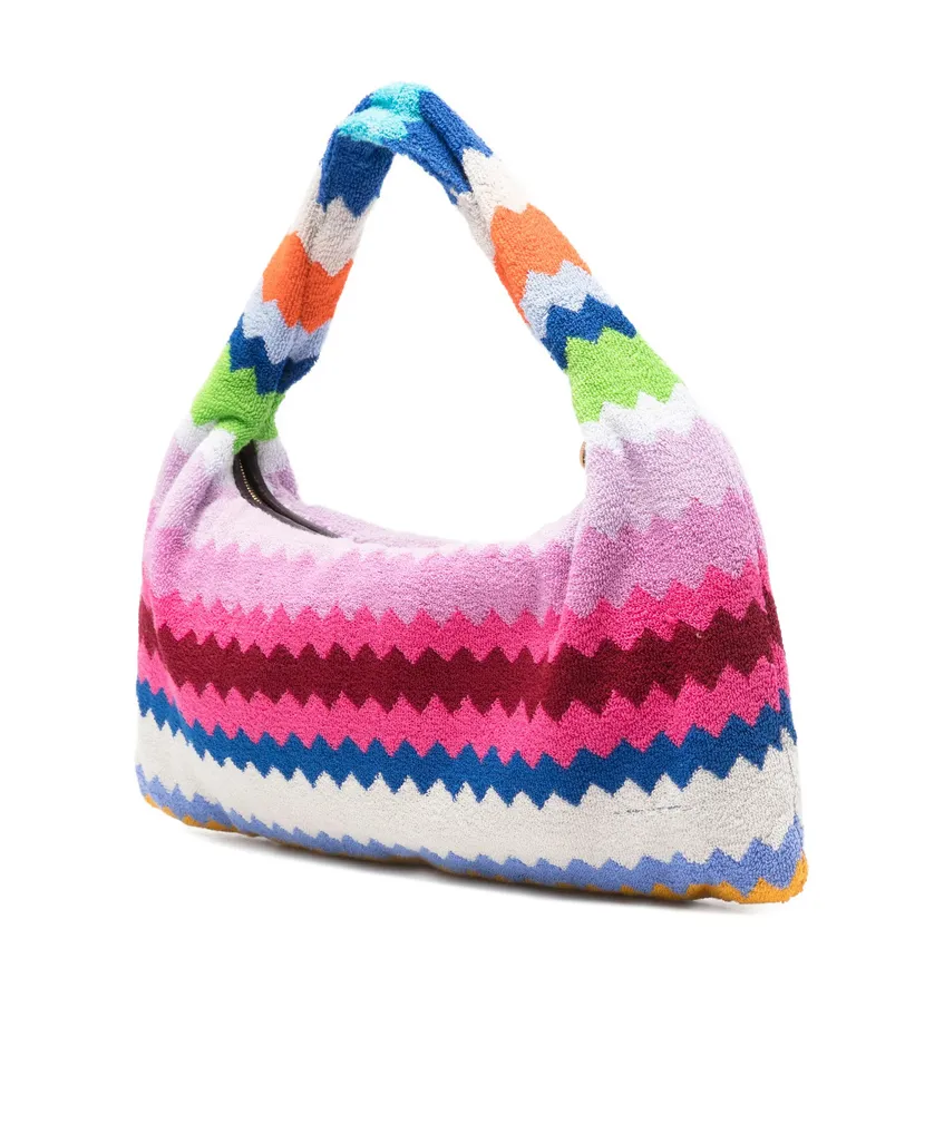 Zigzag Handle Tote Bag