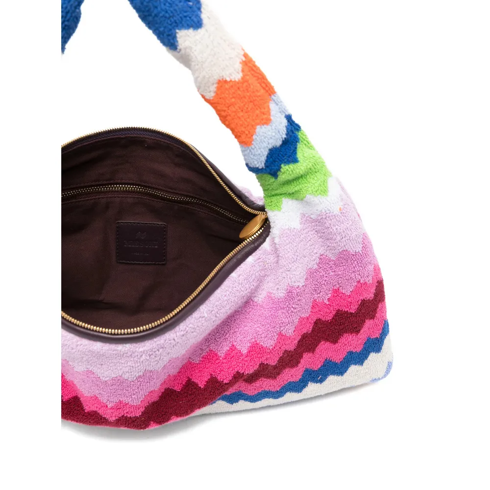 Zigzag Handle Tote Bag