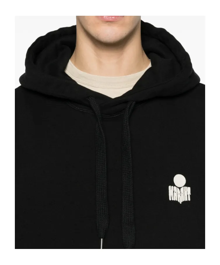 Matte Logo-Embroidered Hoodie