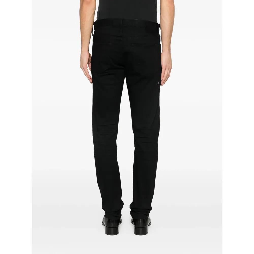 Tom Ford Logo Patch Straight Leg Jeans