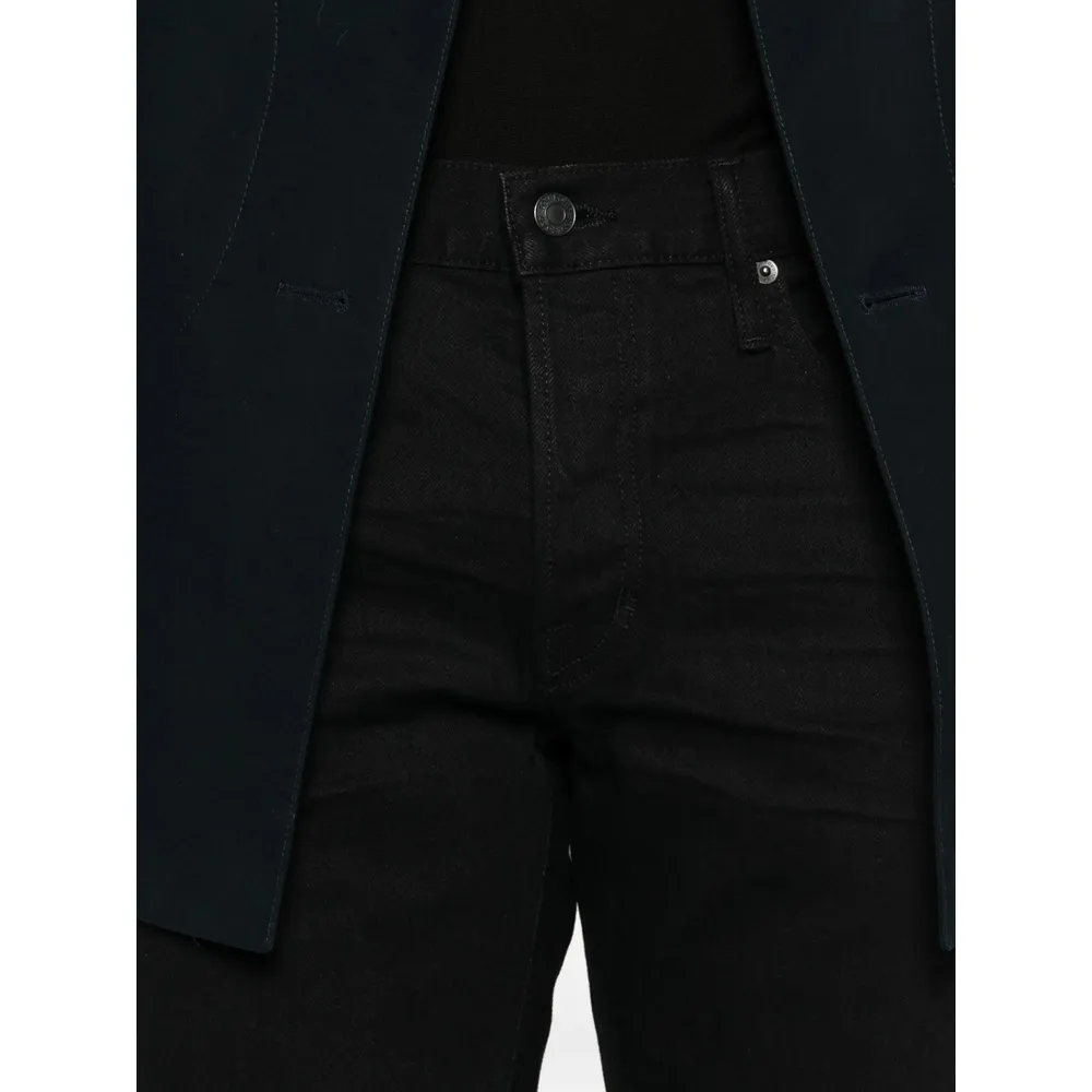 Tom Ford Logo Patch Straight Leg Jeans