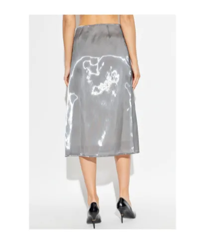 Glossy Midi Skirt