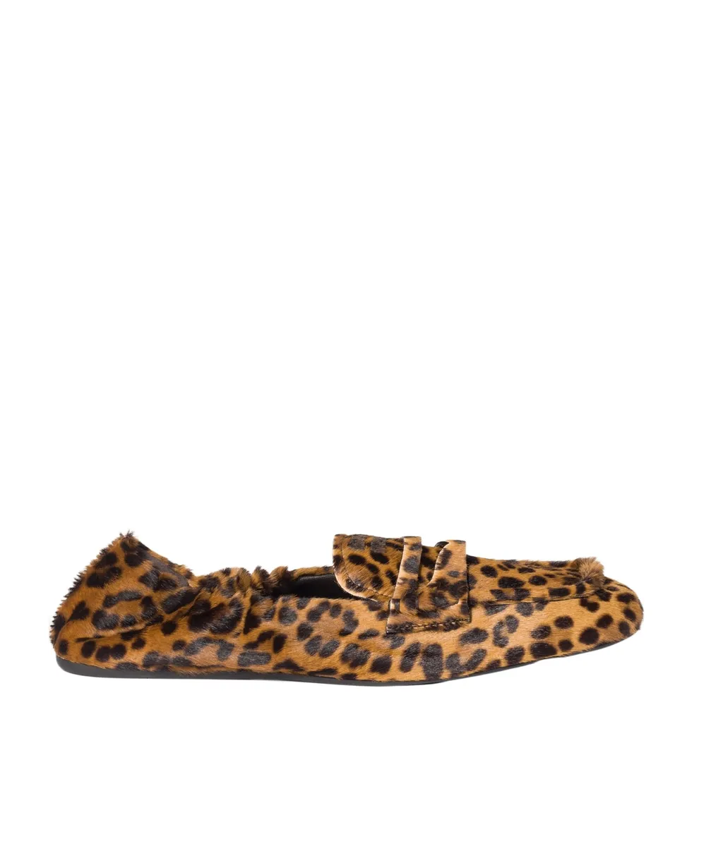 Ruches Printed Leather Loafers