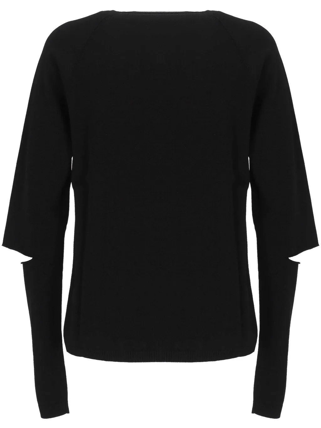 Round-Neck Knit Sweater