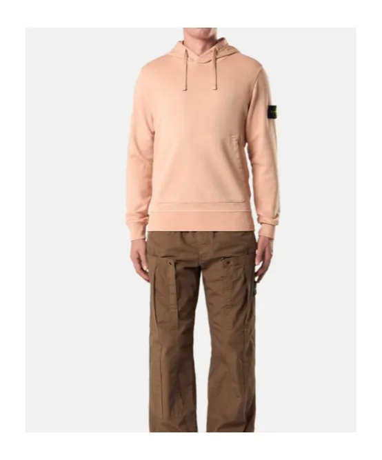 Stone Island Logo Patch Drawstring Hoodie