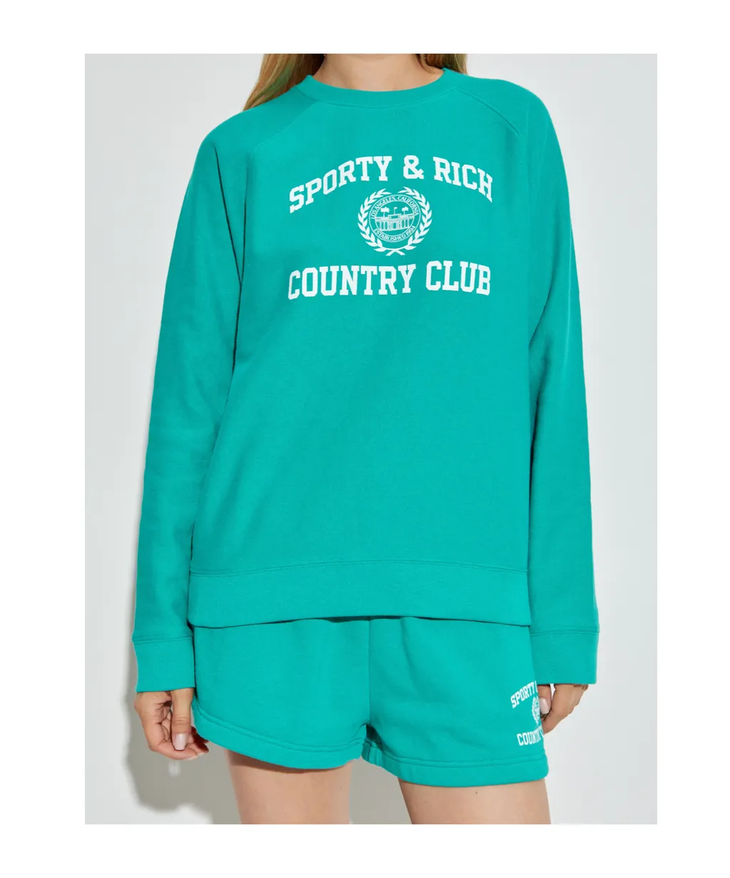 Graphic-Print Crew-Neck Sweatshirt