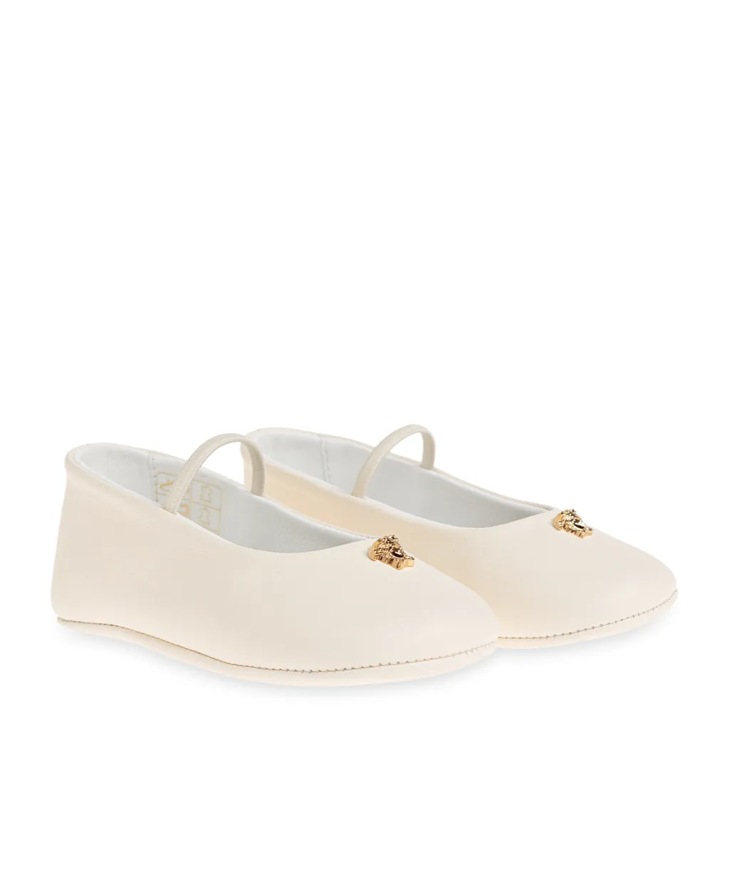 Versace Kids Strap Slip-On Ballet Flats
