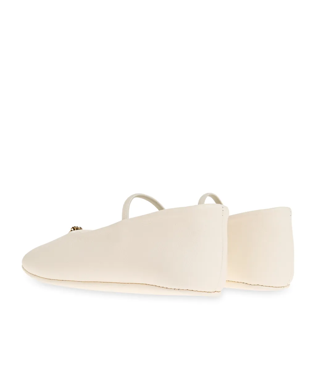 Versace Kids Strap Slip-On Ballet Flats