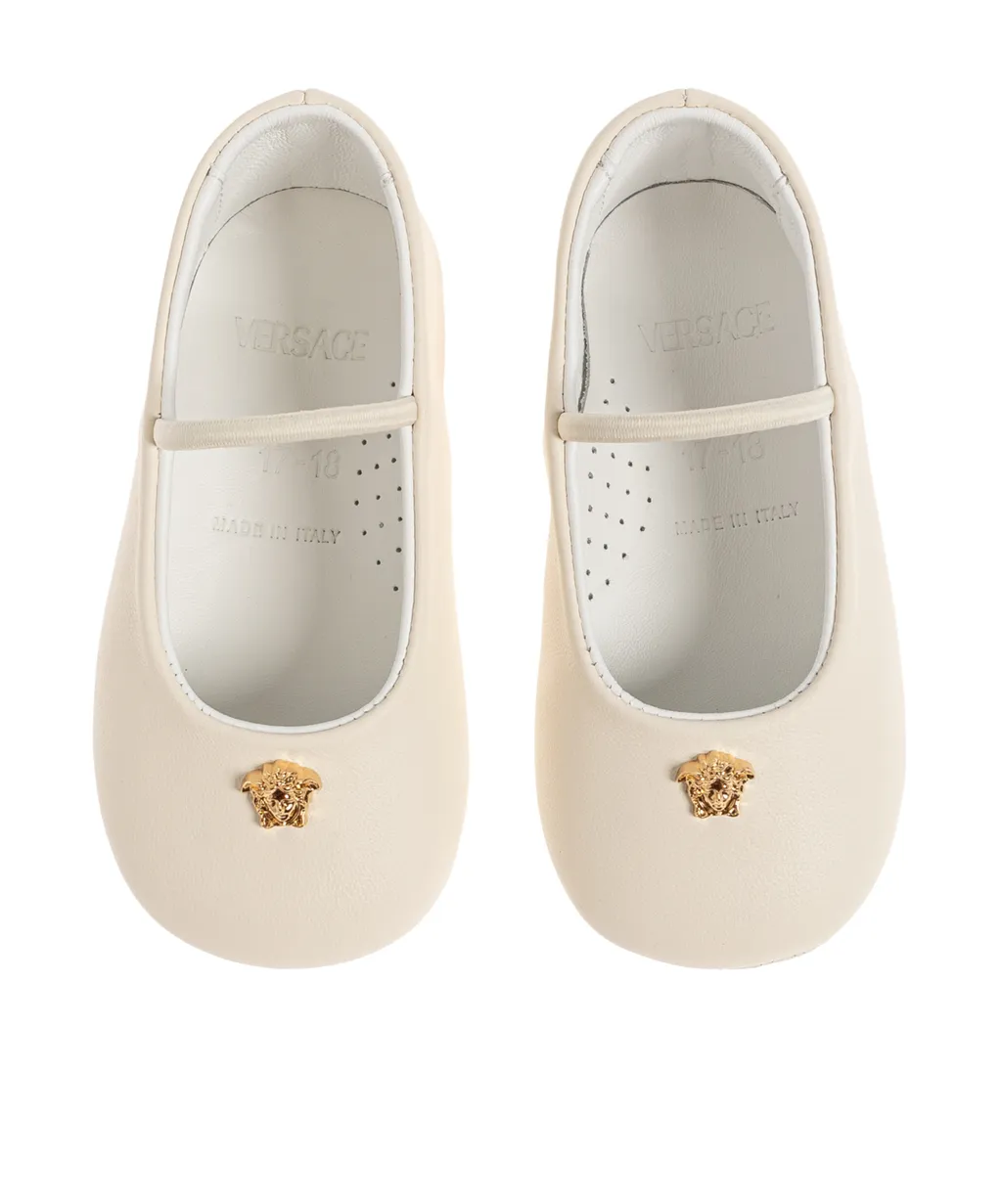 Versace Kids Strap Slip-On Ballet Flats
