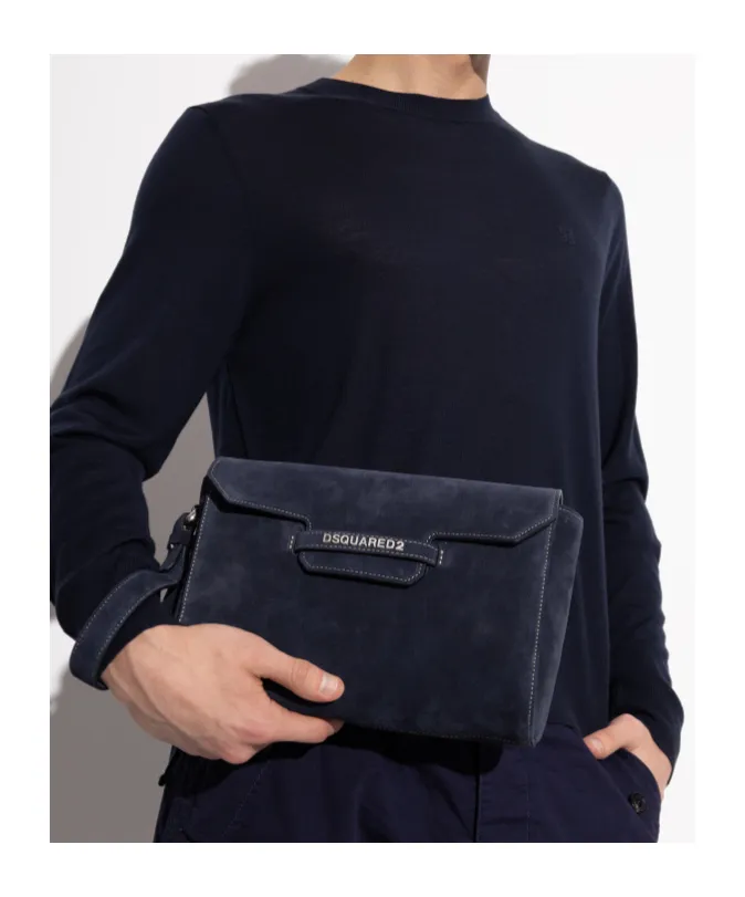 Dsquared2 Logo-Lettering Clutch Bag