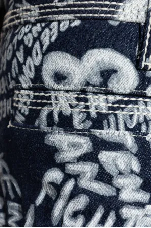 Dsquared2 Pattern-Printed Denim Shorts