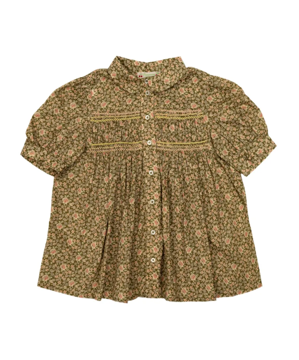 Floral Button Top