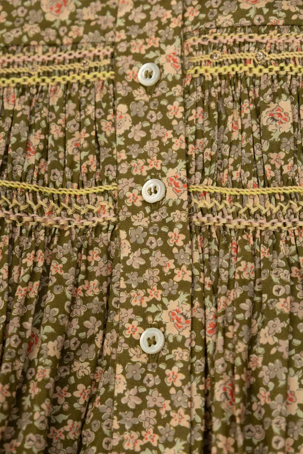 Floral Button Top