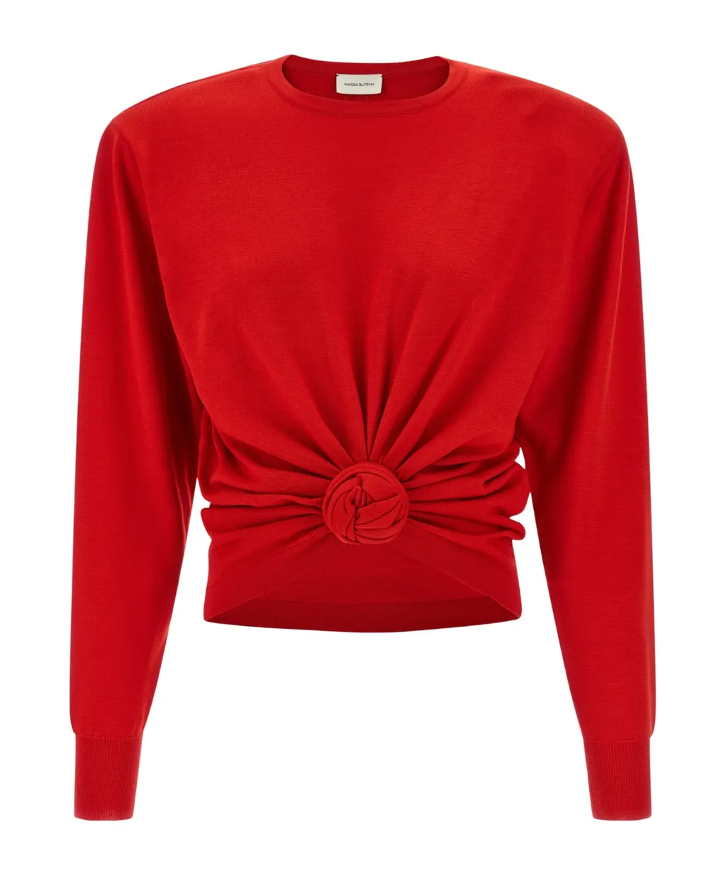 Magda Butrym Knotted Longsleeve Jumper