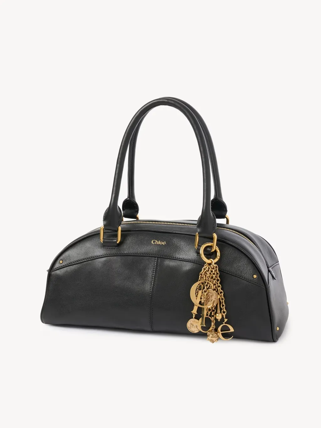 Chlo Bowling Zipped Top Handle Bag