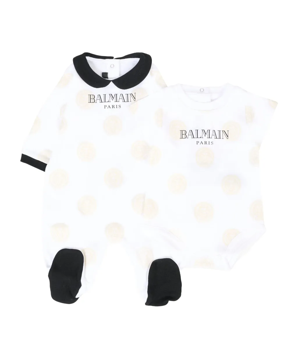 Logo-Print Bodysuit Set
