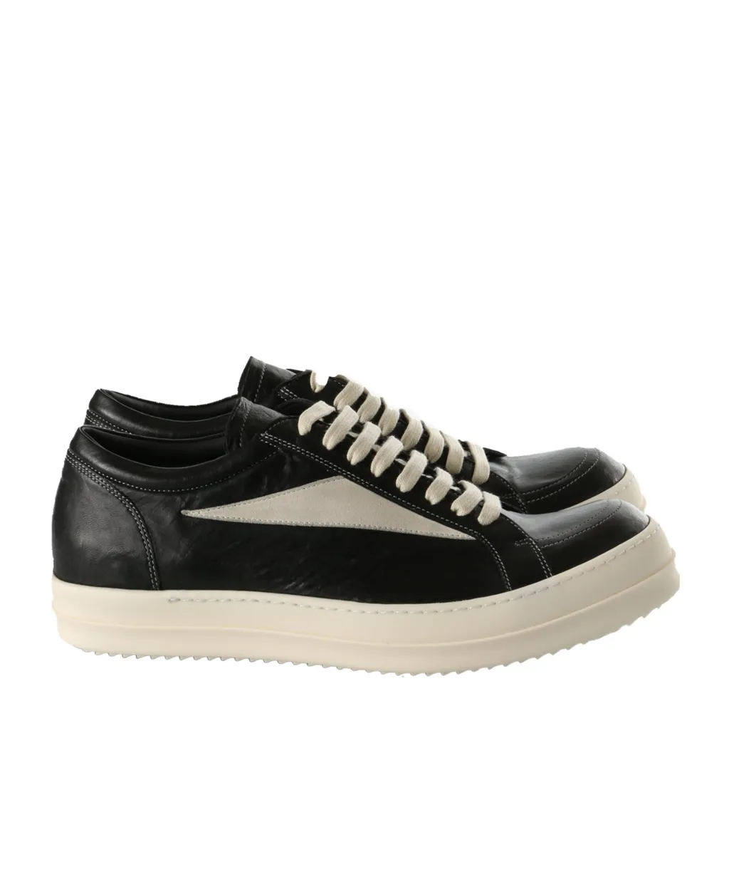 Rick Owens Round Toe Lace-Up Sneakers