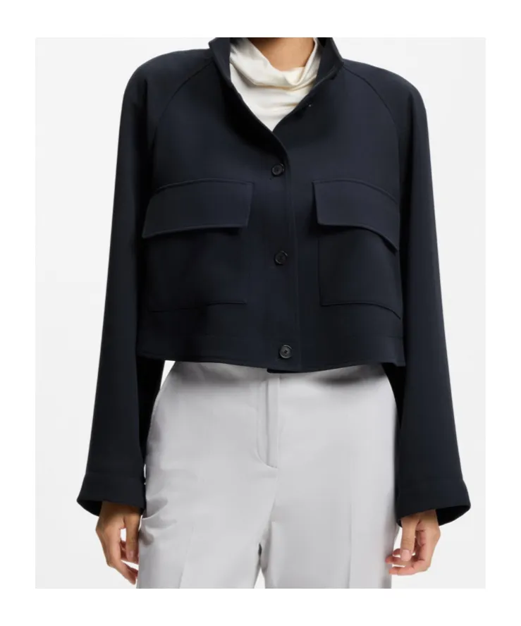 Flap-Pockets Jacket