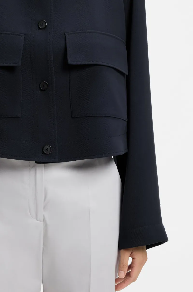 Flap-Pockets Jacket