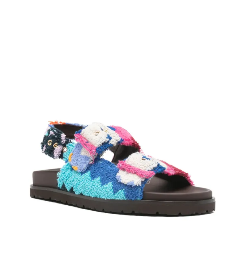Mia Zig-Zag Strap Sandals