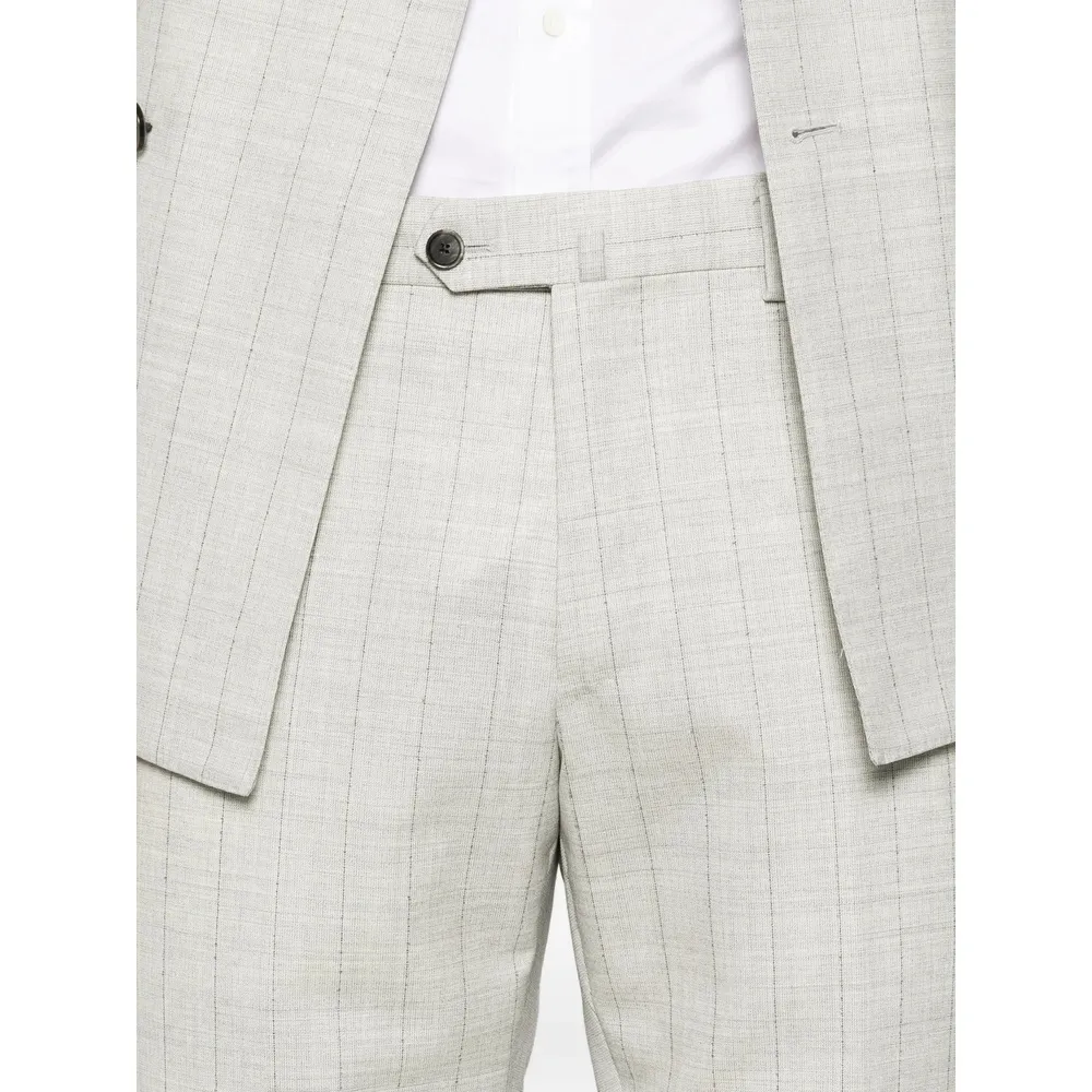 Norma Double-Breasted Check-Pattern Suit