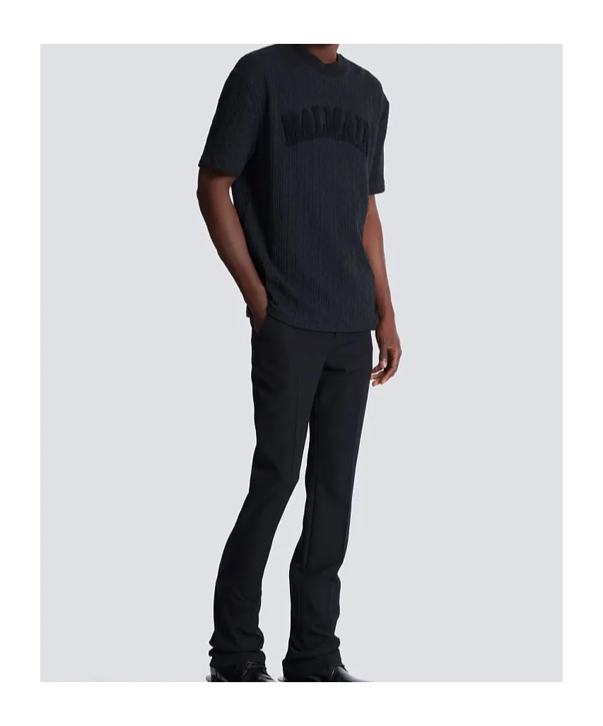Balmain Terry Monogram Crewneck T-Shirt