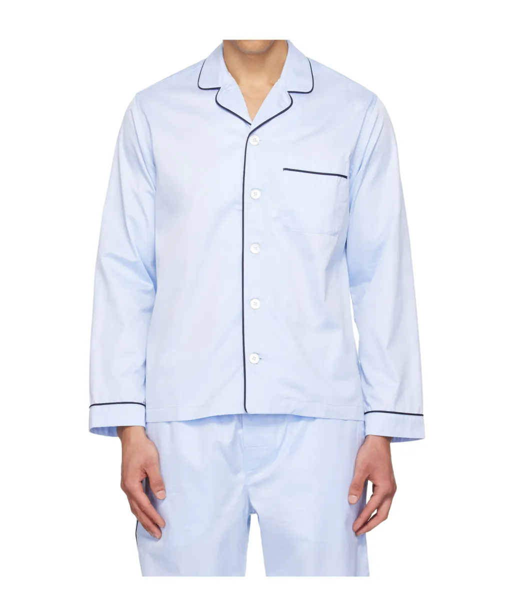 Button-Up Long-Sleeved Pajamas